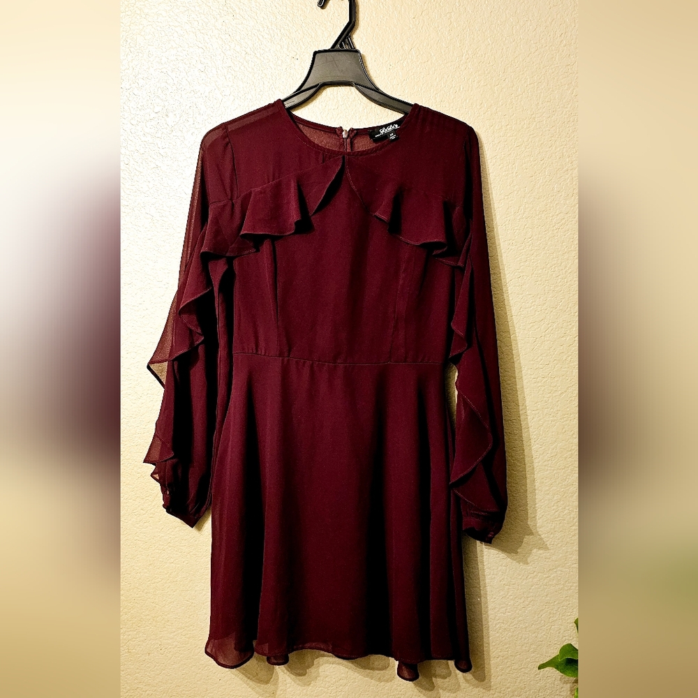 SOLD....Elegant Burgundy Dress